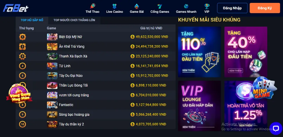Trò chơi slot video hiện đại